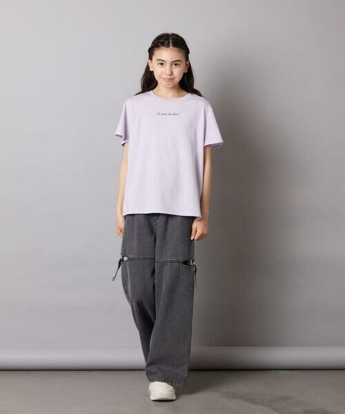 a.v.v / アー・ヴェ・ヴェ カットソー | [100-160]【WEB限定/接触冷感】フレアスリーブプチロゴTシャツ | 詳細30