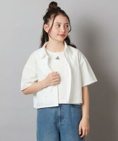 a.v.v / アー・ヴェ・ヴェ カットソー | 【ジュニア】[140-150]ロゴ刺繍タンクトップ