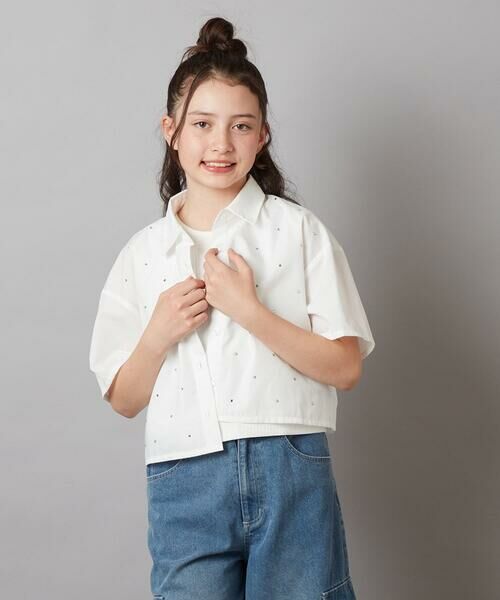 a.v.v / アー・ヴェ・ヴェ カットソー | 【ジュニア】[140-150]ロゴ刺繍タンクトップ | 詳細2