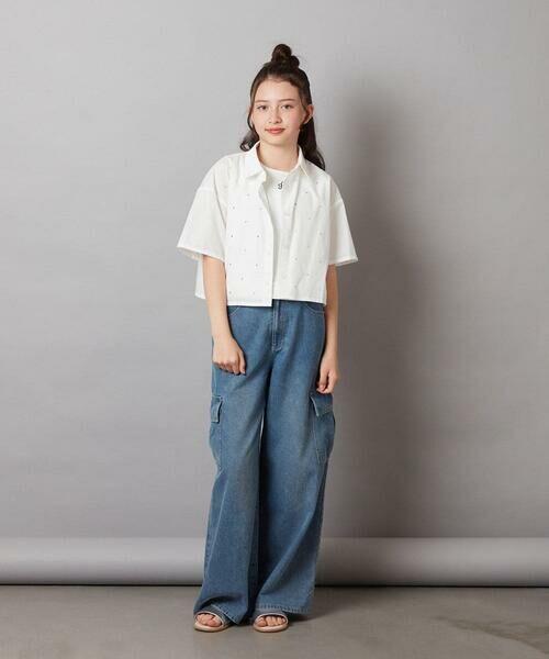 a.v.v / アー・ヴェ・ヴェ カットソー | 【ジュニア】[140-150]ロゴ刺繍タンクトップ | 詳細5