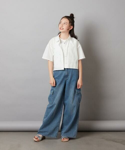 a.v.v / アー・ヴェ・ヴェ カットソー | 【ジュニア】[140-150]ロゴ刺繍タンクトップ | 詳細6