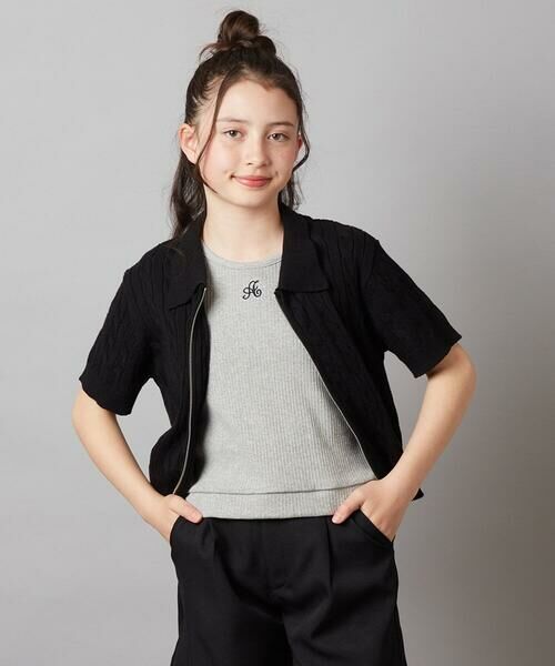 a.v.v / アー・ヴェ・ヴェ カットソー | 【ジュニア】[140-150]ロゴ刺繍タンクトップ | 詳細8