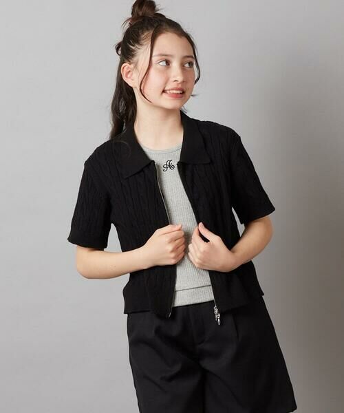 a.v.v / アー・ヴェ・ヴェ カットソー | 【ジュニア】[140-150]ロゴ刺繍タンクトップ | 詳細9