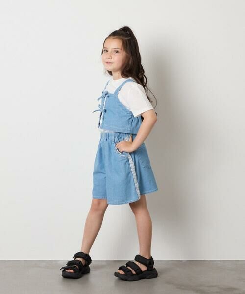 a.v.v / アー・ヴェ・ヴェ カットソー | 【接触冷感/ジメジメ対策/セットアップも出来る】[120-160]デニムビスチェセット | 詳細11