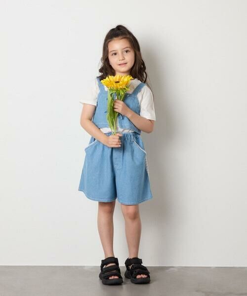 a.v.v / アー・ヴェ・ヴェ カットソー | 【接触冷感/ジメジメ対策/セットアップも出来る】[120-160]デニムビスチェセット | 詳細12