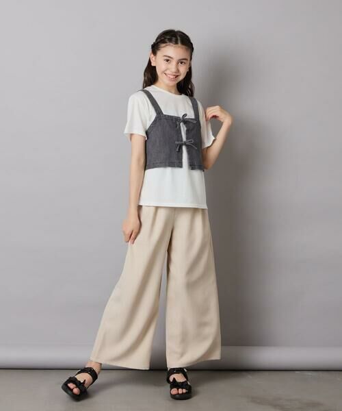 a.v.v / アー・ヴェ・ヴェ カットソー | 【接触冷感/ジメジメ対策/セットアップも出来る】[120-160]デニムビスチェセット | 詳細21