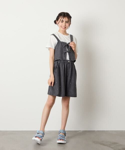 a.v.v / アー・ヴェ・ヴェ カットソー | 【接触冷感/ジメジメ対策/セットアップも出来る】[120-160]デニムビスチェセット | 詳細23