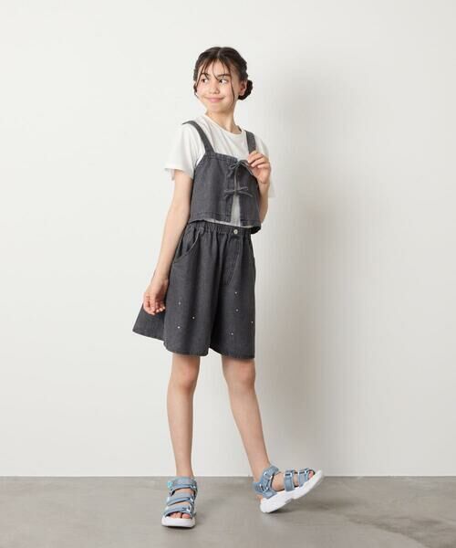 a.v.v / アー・ヴェ・ヴェ カットソー | 【接触冷感/ジメジメ対策/セットアップも出来る】[120-160]デニムビスチェセット | 詳細24