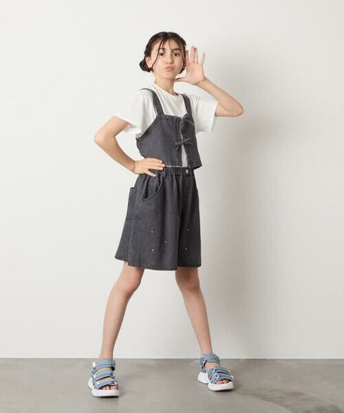 a.v.v / アー・ヴェ・ヴェ カットソー | 【接触冷感/ジメジメ対策/セットアップも出来る】[120-160]デニムビスチェセット | 詳細25