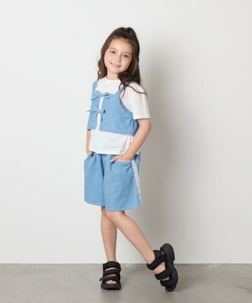 a.v.v / アー・ヴェ・ヴェ カットソー | 【接触冷感/ジメジメ対策/セットアップも出来る】[120-160]デニムビスチェセット | 詳細6