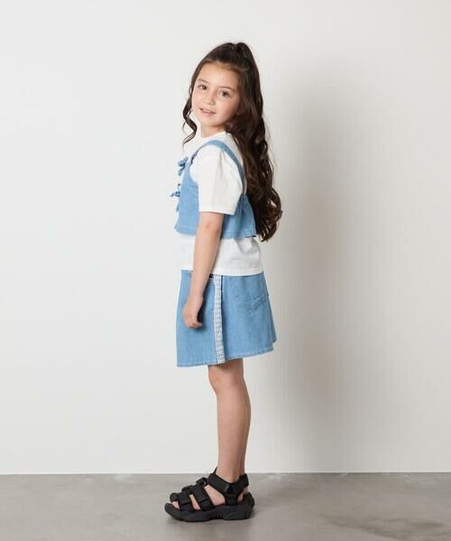 a.v.v / アー・ヴェ・ヴェ カットソー | 【接触冷感/ジメジメ対策/セットアップも出来る】[120-160]デニムビスチェセット | 詳細8