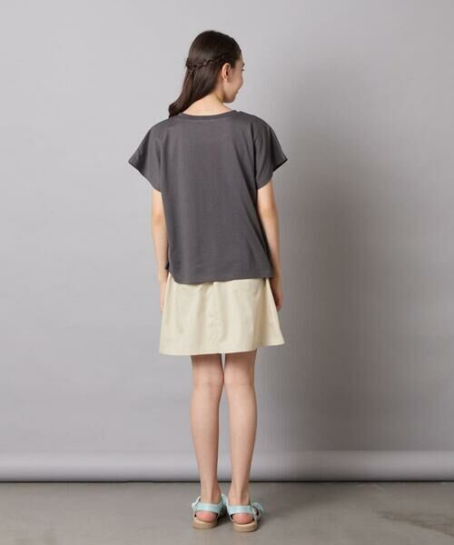 a.v.v / アー・ヴェ・ヴェ カットソー | 【接触冷感/ジメジメ対策】[100-160]リボンテープチュールドッキングTシャツ | 詳細18