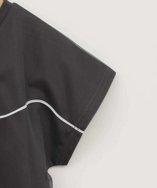 a.v.v / アー・ヴェ・ヴェ カットソー | 【接触冷感/ジメジメ対策】[100-160]リボンテープチュールドッキングTシャツ | 詳細21