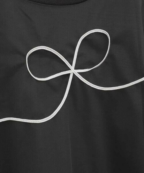 a.v.v / アー・ヴェ・ヴェ カットソー | 【接触冷感/ジメジメ対策】[100-160]リボンテープチュールドッキングTシャツ | 詳細23