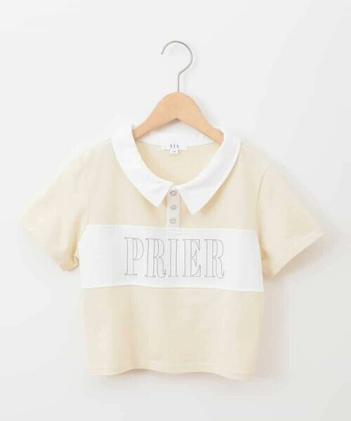 a.v.v / アー・ヴェ・ヴェ カットソー | 【接触冷感/ジメジメ対策】[130-160]えり付き切替ロゴTシャツ | 詳細21