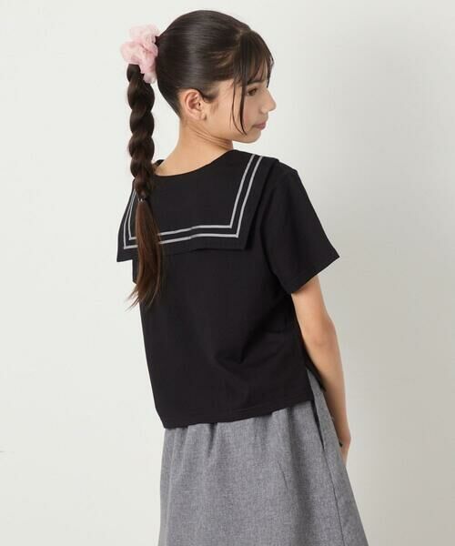 a.v.v / アー・ヴェ・ヴェ カットソー | [120-160]【接触冷感/ジメジメ対策】セーラーカラーＴ | 詳細13