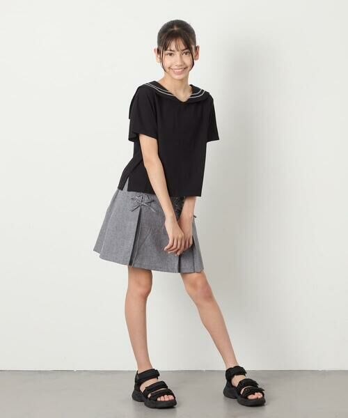 a.v.v / アー・ヴェ・ヴェ カットソー | [120-160]【接触冷感/ジメジメ対策】セーラーカラーＴ | 詳細14