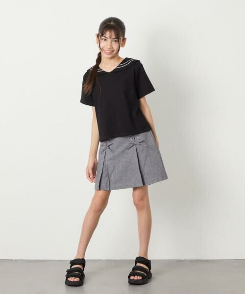 a.v.v / アー・ヴェ・ヴェ カットソー | [120-160]【接触冷感/ジメジメ対策】セーラーカラーＴ | 詳細16