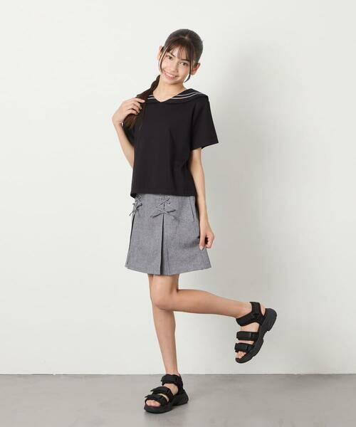 a.v.v / アー・ヴェ・ヴェ カットソー | [120-160]【接触冷感/ジメジメ対策】セーラーカラーＴ | 詳細17