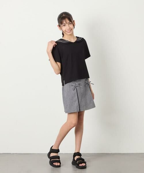 a.v.v / アー・ヴェ・ヴェ カットソー | [120-160]【接触冷感/ジメジメ対策】セーラーカラーＴ | 詳細19