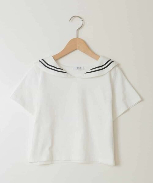 a.v.v / アー・ヴェ・ヴェ カットソー | [120-160]【接触冷感/ジメジメ対策】セーラーカラーＴ | 詳細21