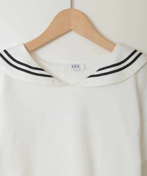 a.v.v / アー・ヴェ・ヴェ カットソー | [120-160]【接触冷感/ジメジメ対策】セーラーカラーＴ | 詳細23