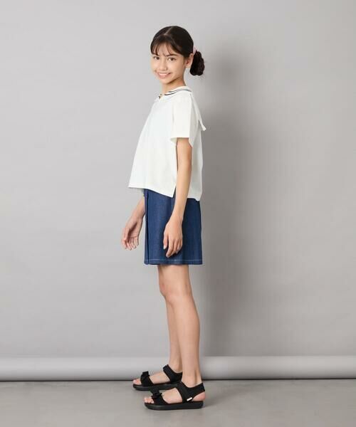 a.v.v / アー・ヴェ・ヴェ カットソー | [120-160]【接触冷感/ジメジメ対策】セーラーカラーＴ | 詳細7