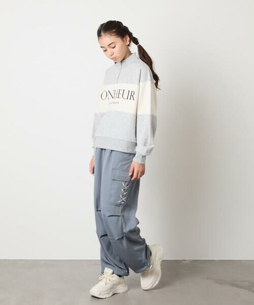 a.v.v / アー・ヴェ・ヴェ カットソー | [130-160]切り替えハーフジップスウェット | 詳細11