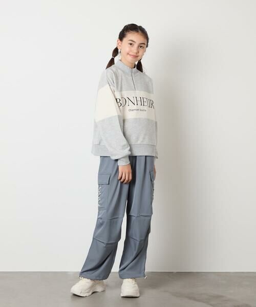 a.v.v / アー・ヴェ・ヴェ カットソー | [130-160]切り替えハーフジップスウェット | 詳細13