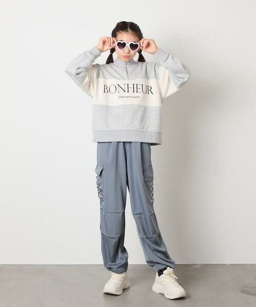 a.v.v / アー・ヴェ・ヴェ カットソー | [130-160]切り替えハーフジップスウェット | 詳細16