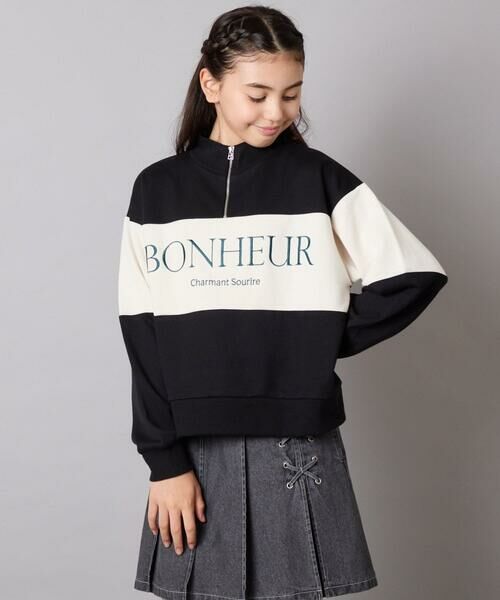 a.v.v / アー・ヴェ・ヴェ カットソー | [130-160]切り替えハーフジップスウェット | 詳細19