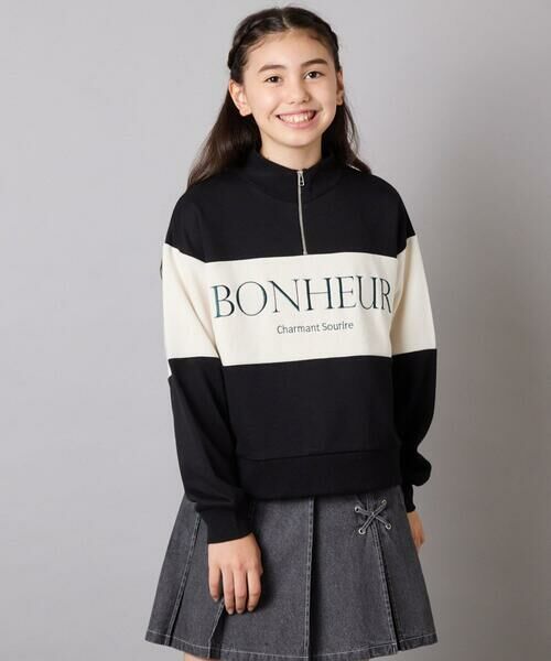 a.v.v / アー・ヴェ・ヴェ カットソー | [130-160]切り替えハーフジップスウェット | 詳細21