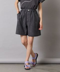 a.v.v / アー・ヴェ・ヴェ その他パンツ | 【接触冷感/ジメジメ対策/セットアップも出来る】[120-160]デコデニムキュロット