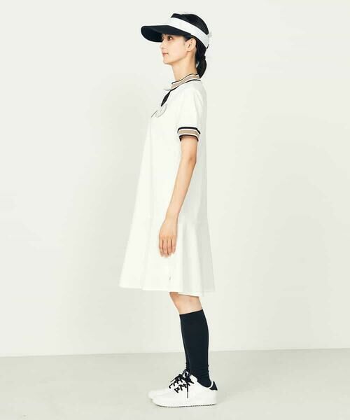 a.v.v / アー・ヴェ・ヴェ ロング・マキシ丈ワンピース | レディースゴルフウエア/ハーフZIPモックネックワンピース | 詳細9