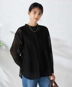 a.v.v / アー・ヴェ・ヴェ シャツ・ブラウス | スクエアレースシャツ