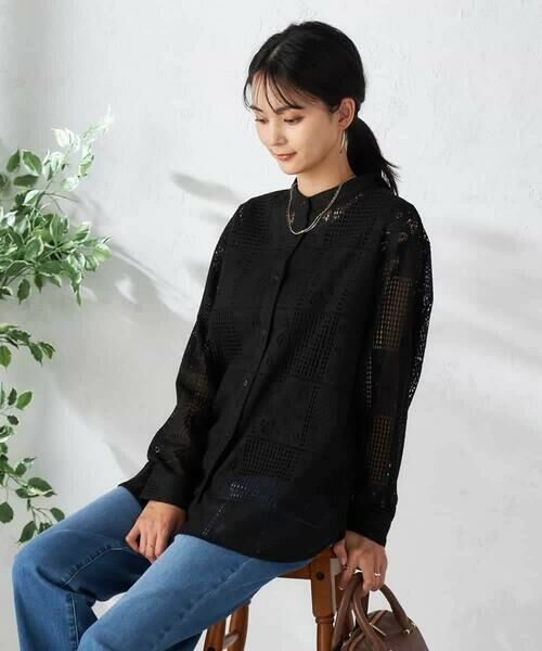 a.v.v / アー・ヴェ・ヴェ シャツ・ブラウス | スクエアレースシャツ | 詳細10