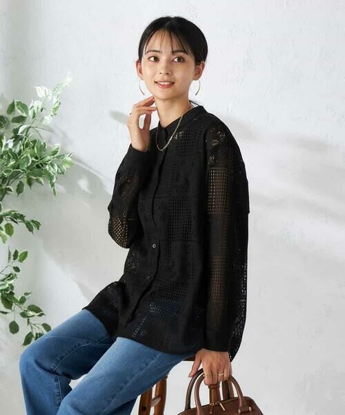 a.v.v / アー・ヴェ・ヴェ シャツ・ブラウス | スクエアレースシャツ | 詳細12