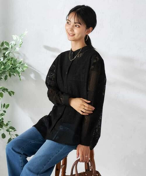 a.v.v / アー・ヴェ・ヴェ シャツ・ブラウス | スクエアレースシャツ | 詳細13