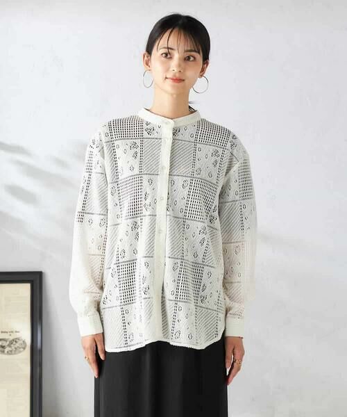 a.v.v / アー・ヴェ・ヴェ シャツ・ブラウス | スクエアレースシャツ | 詳細18