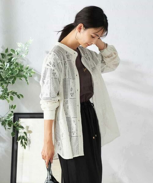 a.v.v / アー・ヴェ・ヴェ シャツ・ブラウス | スクエアレースシャツ | 詳細2