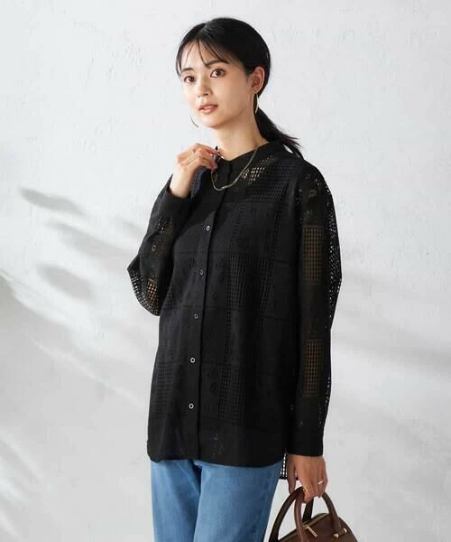 a.v.v / アー・ヴェ・ヴェ シャツ・ブラウス | スクエアレースシャツ | 詳細9