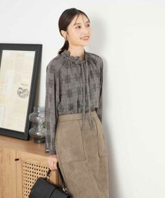 a.v.v / アー・ヴェ・ヴェ シャツ・ブラウス | フリルネックボウタイブラウス