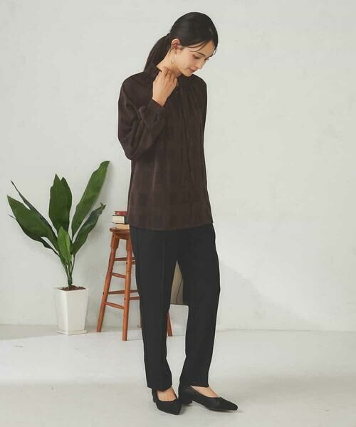 a.v.v / アー・ヴェ・ヴェ シャツ・ブラウス | フリルネックボウタイブラウス | 詳細4