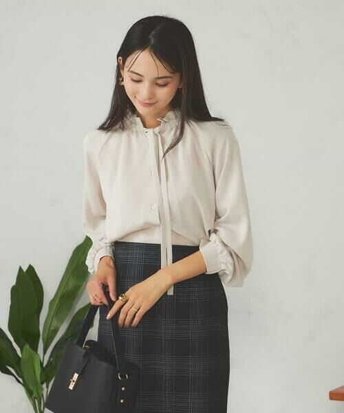 a.v.v / アー・ヴェ・ヴェ シャツ・ブラウス | フリルネックボウタイブラウス | 詳細7