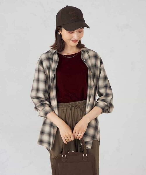a.v.v / アー・ヴェ・ヴェ シャツ・ブラウス | オンブレーチェックシャツ | 詳細6
