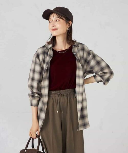 a.v.v / アー・ヴェ・ヴェ シャツ・ブラウス | オンブレーチェックシャツ | 詳細7
