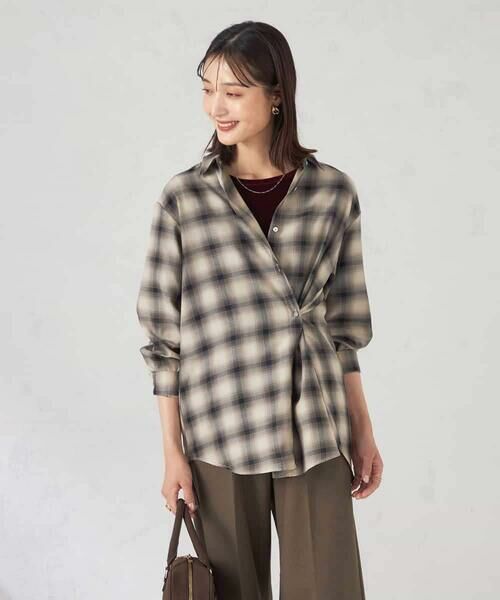 a.v.v / アー・ヴェ・ヴェ シャツ・ブラウス | オンブレーチェックシャツ | 詳細8