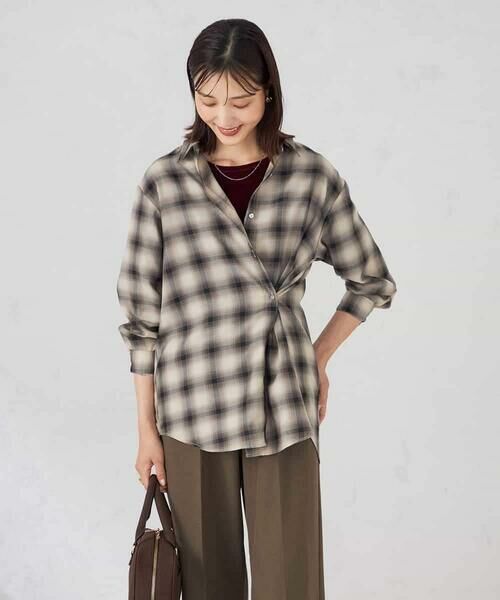 a.v.v / アー・ヴェ・ヴェ シャツ・ブラウス | オンブレーチェックシャツ | 詳細9