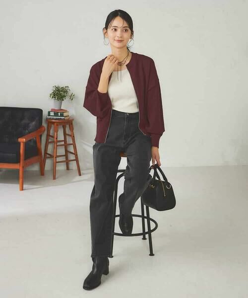 a.v.v / アー・ヴェ・ヴェ カーディガン・ボレロ | 【さらさらタッチ】ミニブークレWジップカーディガン | 詳細21