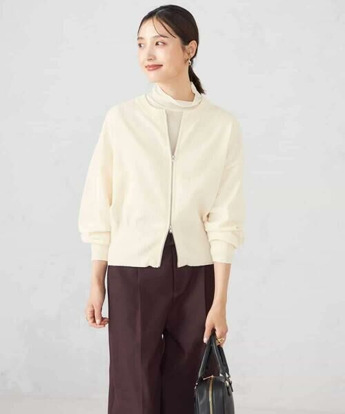 a.v.v / アー・ヴェ・ヴェ カーディガン・ボレロ | 【さらさらタッチ】ミニブークレWジップカーディガン | 詳細27